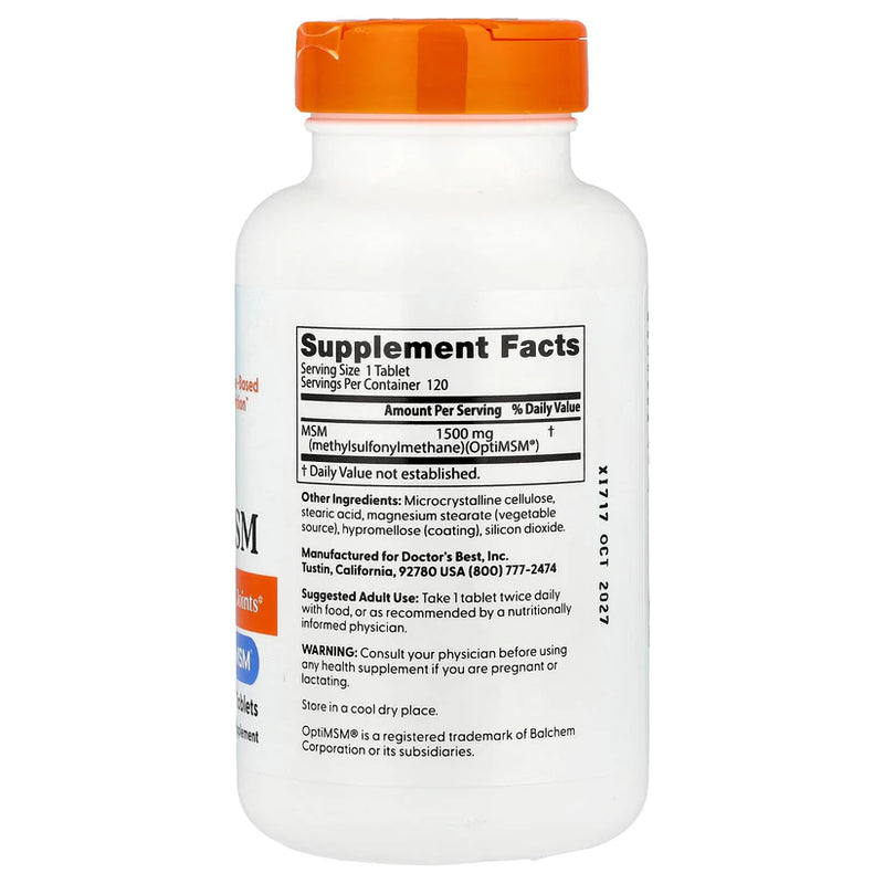 Best MSM 1500 mg 120 Tablets