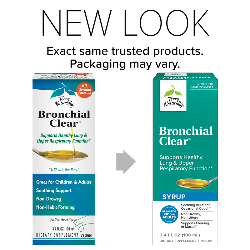 Terry Naturally Bronchial Clear Liquid Syrup 3.4 oz (100 ml)