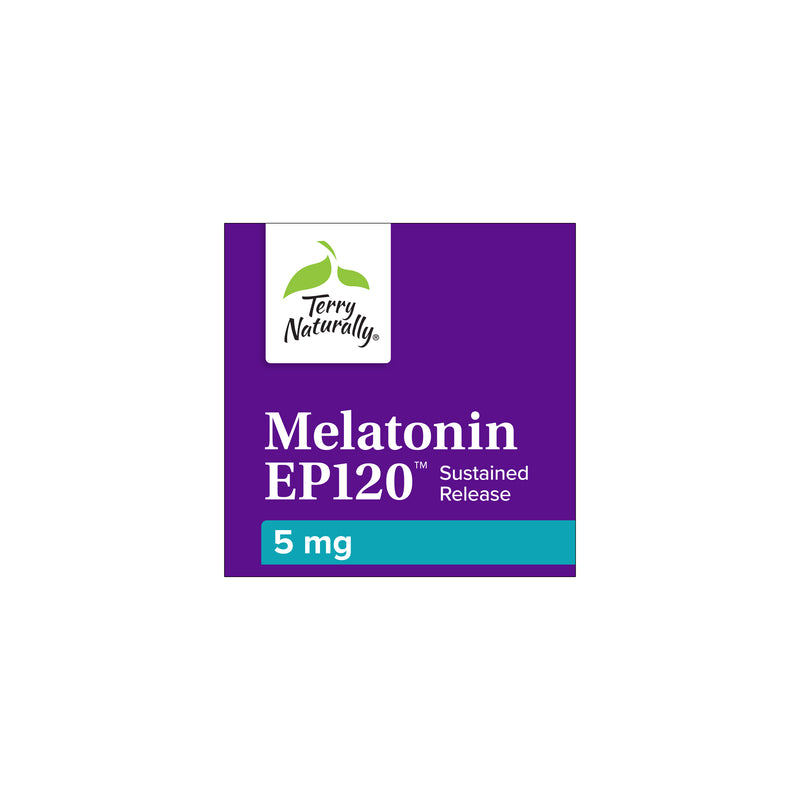 Terry Naturally Melatonin EP120 5 mg Sustained Release - 60 Vegan Tablets, by EuroPharma
