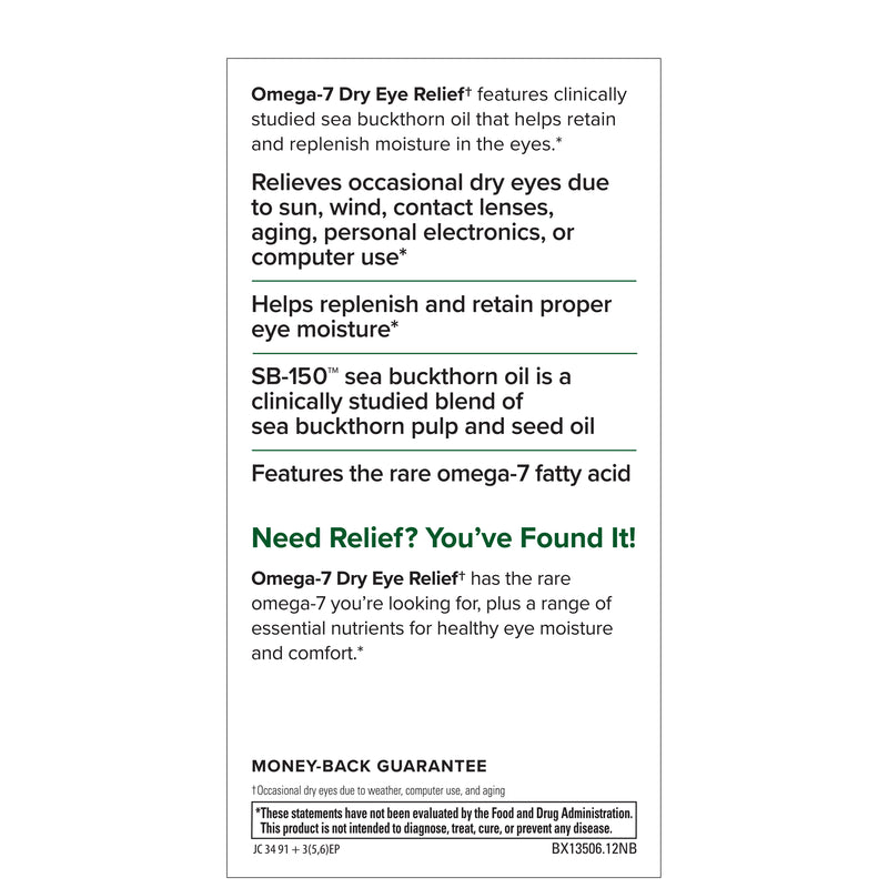 Terry Naturally Omega7 Eye Relief 60 Softgels