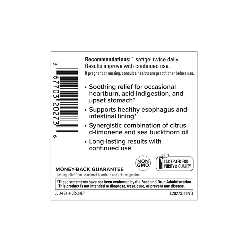 Terry Naturally Advanced Heartburn Rescue 30 Softgels