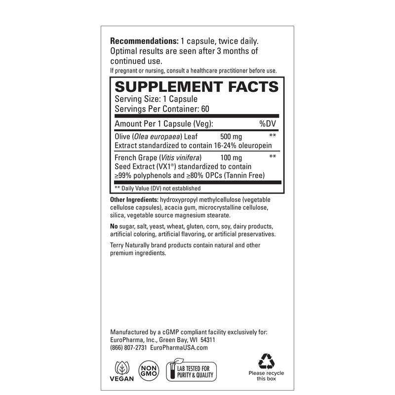 Terry Naturally Blood Pressure Health 60 Capsules