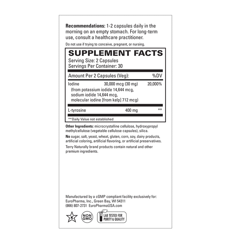 Terry Naturally Thyroid Care 60 Capsules