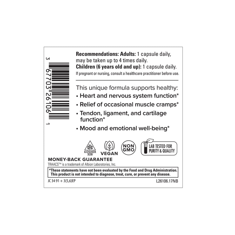 Terry Naturally BioActive Magnesium Complex with P-5-P/Mag and Zinc 60 Capsules