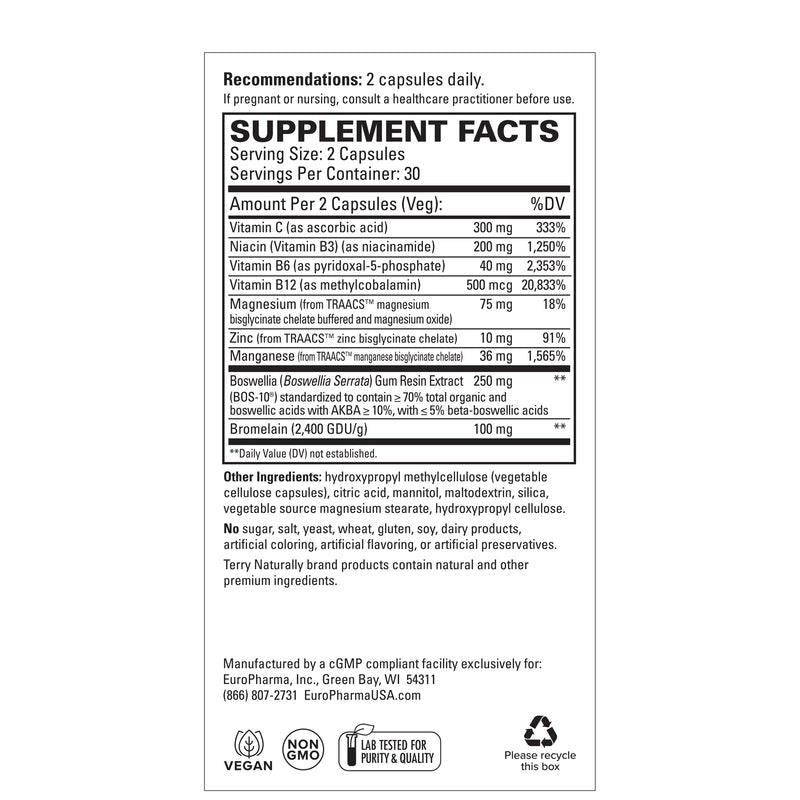 Terry Naturally Healthy Ligaments & Tendons 60 Capsules