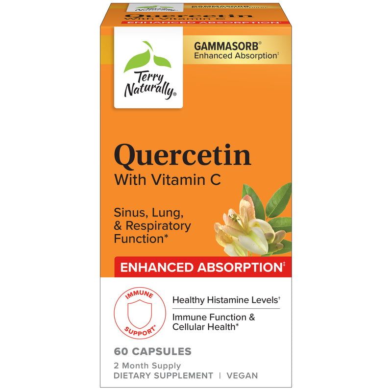 Terry Naturally Quercetin with Vitamin C Extra Strength, 60 Capsules