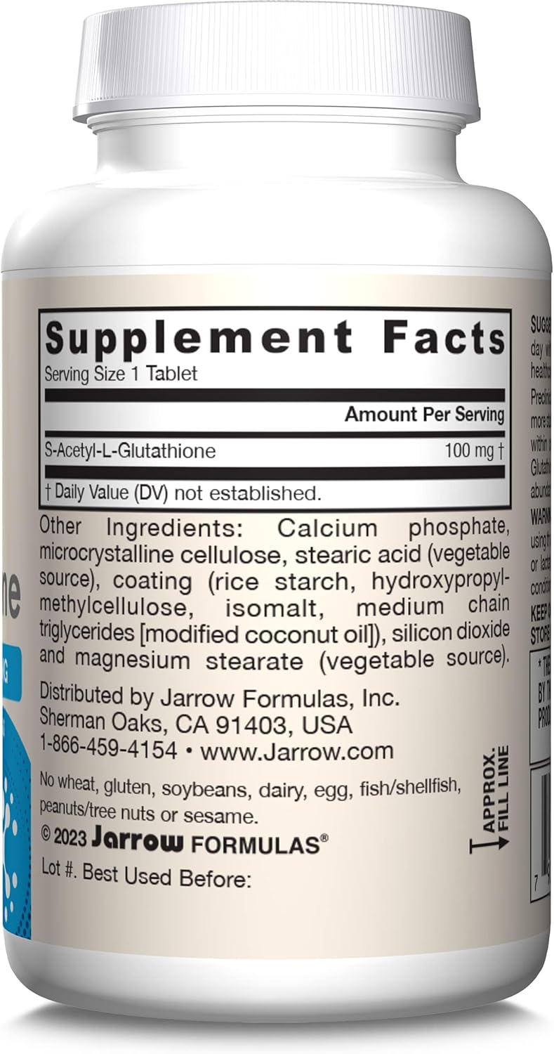 S-Acetyl L-Glutathione 100 mg 60 Tablets