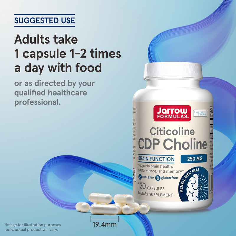 Citicoline CDP Choline 250 mg 120 Capsules