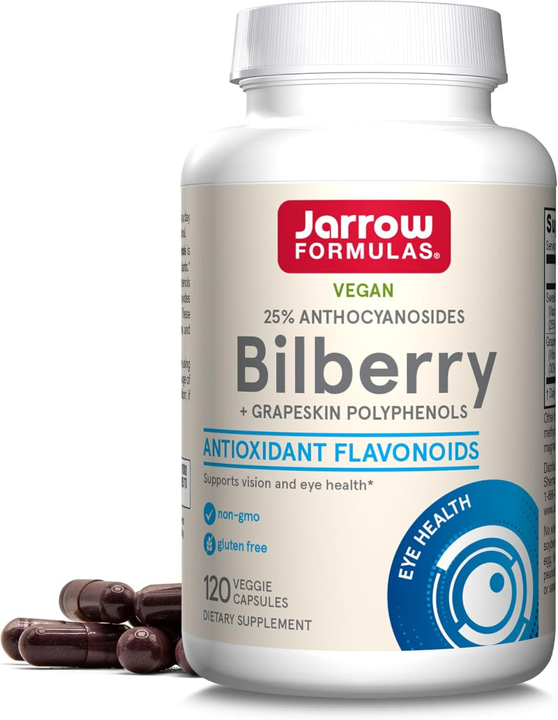 Bilberry + Grapeskin Polyphenols 280 mg 120 Veggie Caps