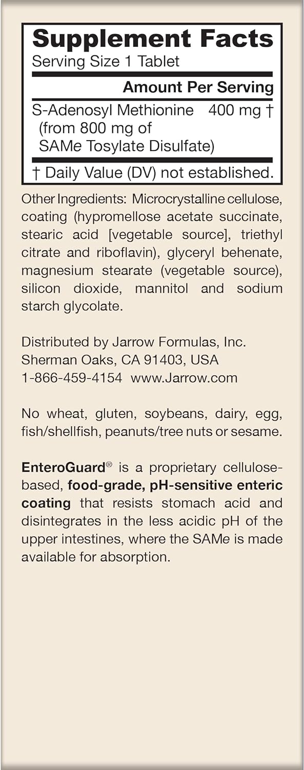 SAMe 400 mg 60 Enteric-Coated Tablets
