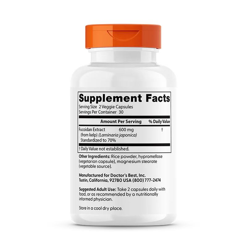 Fucoidan, 600mg Per Serving, 60 Veggie Caps