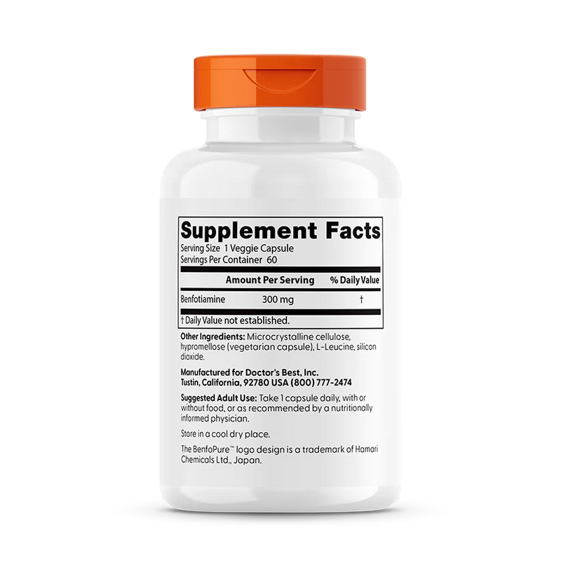 Benfotiamine 300 mg 60 Veggie Caps