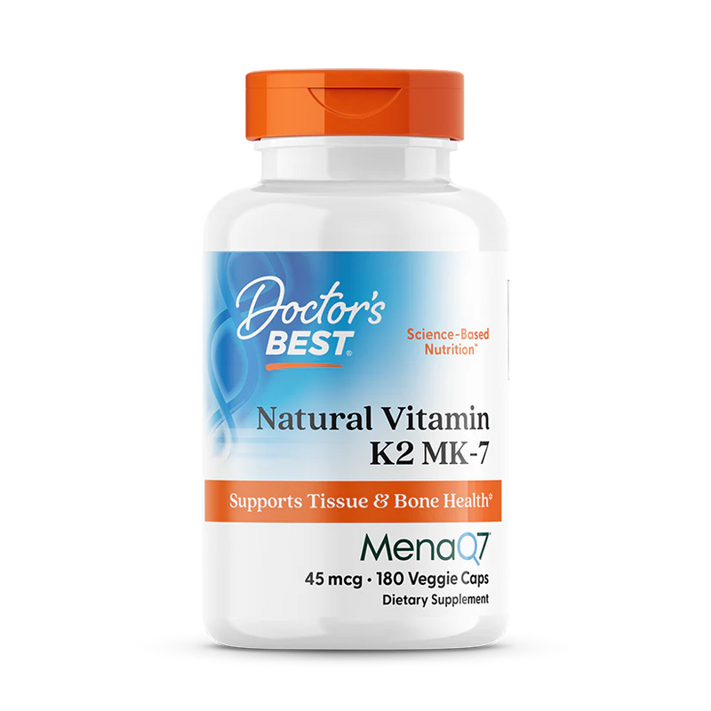 Natural Vitamin K2 MK-7 45 mcg 180 Veggie Caps