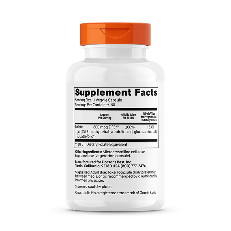 Fully Active Folate 800 mcg 60 Veggie Caps