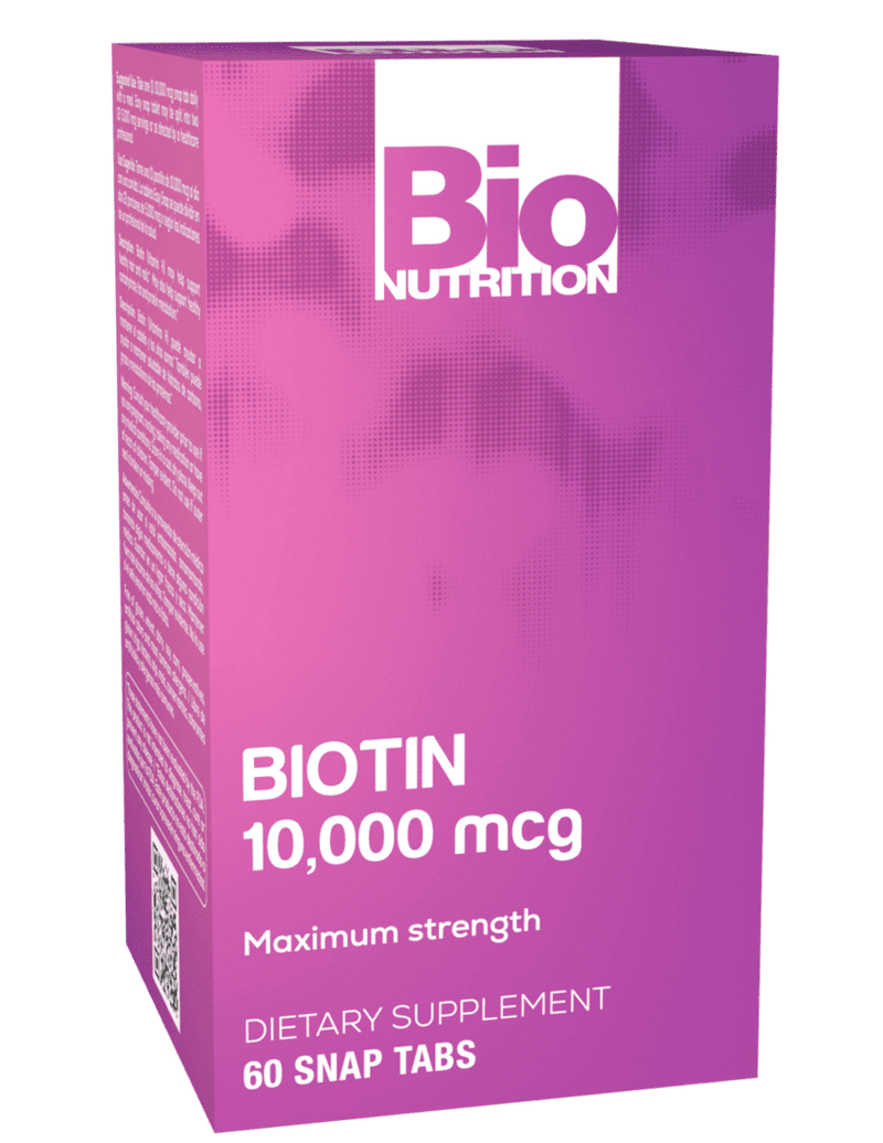 Biotin 10,000 mcg 60 snap tabs