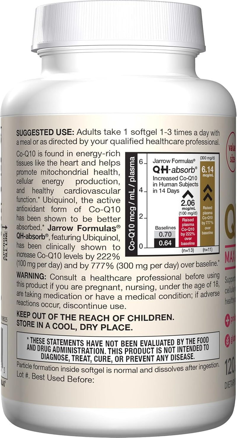 Ubiquinol QH-Absorb 100 mg 120 Softgels