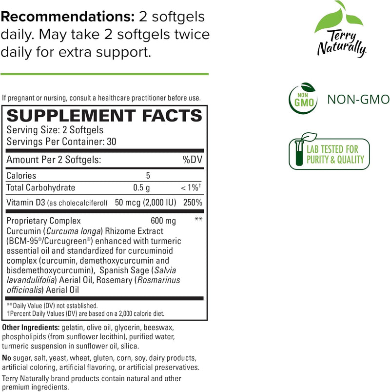 Terry Naturally CuraMed Brain 60 Softgels by EuroPharma