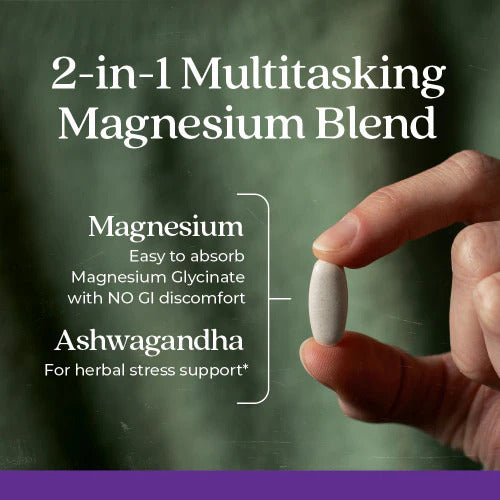 Magnesium + Ashwagandha 90 Tablets by New Chapter