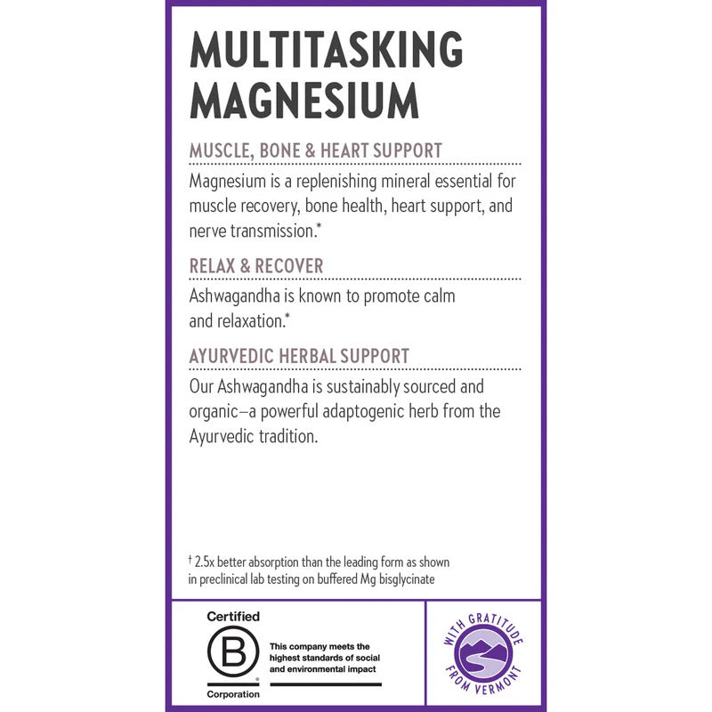 Magnesium + Ashwagandha 90 Tablets by New Chapter