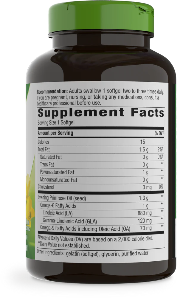 EfaGold Evening Primrose Max Strength 1300 mg 120 Softgels