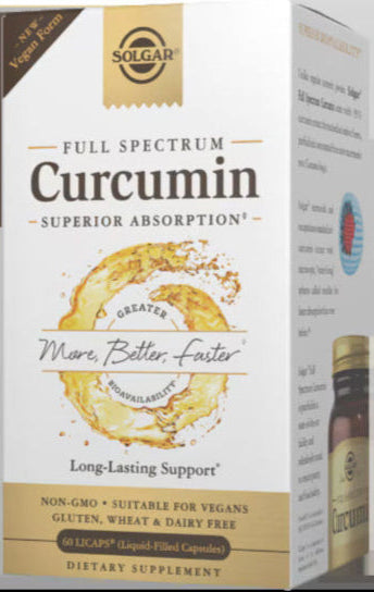 Full Spectrum Curcumin 60 Liquid Extract Softgels