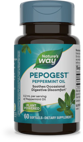 Pepogest Peppermint Oil 60 Softgels