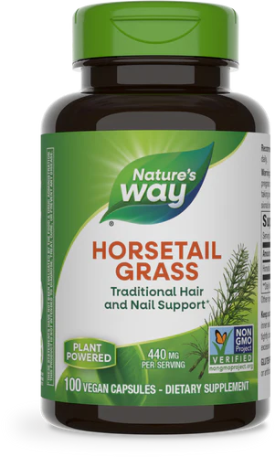 Horsetail Grass 440 mg 100 Vegetarian Capsules by Nature&