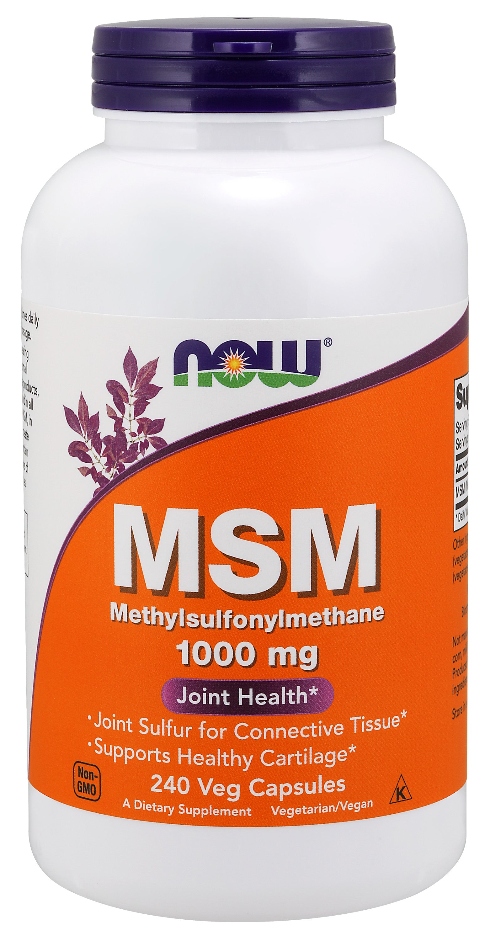MSM 1000 mg 240 Veg Capsules for Joint Support